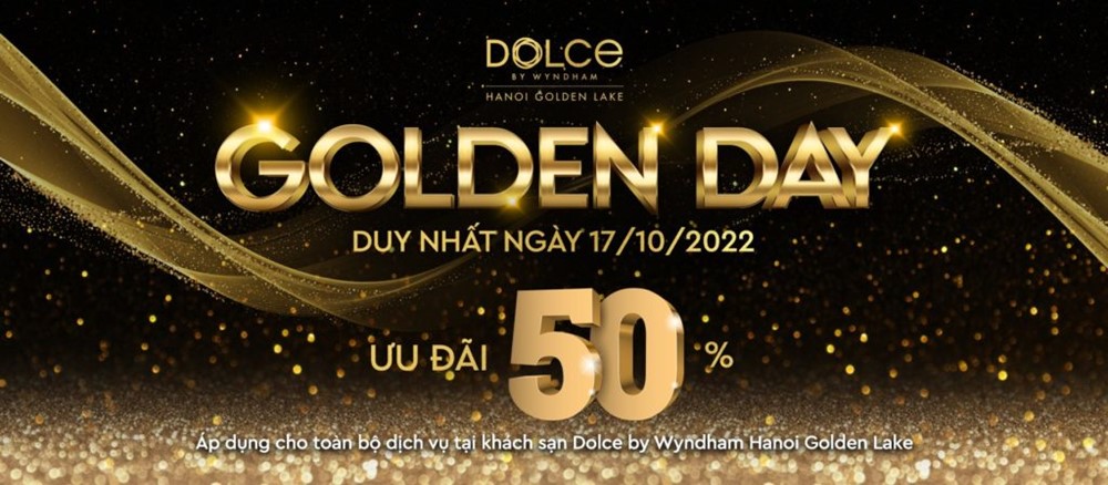 Enjoy the 50% promotion on all services at Dolce by Wyndham Hanoi Golden Lake