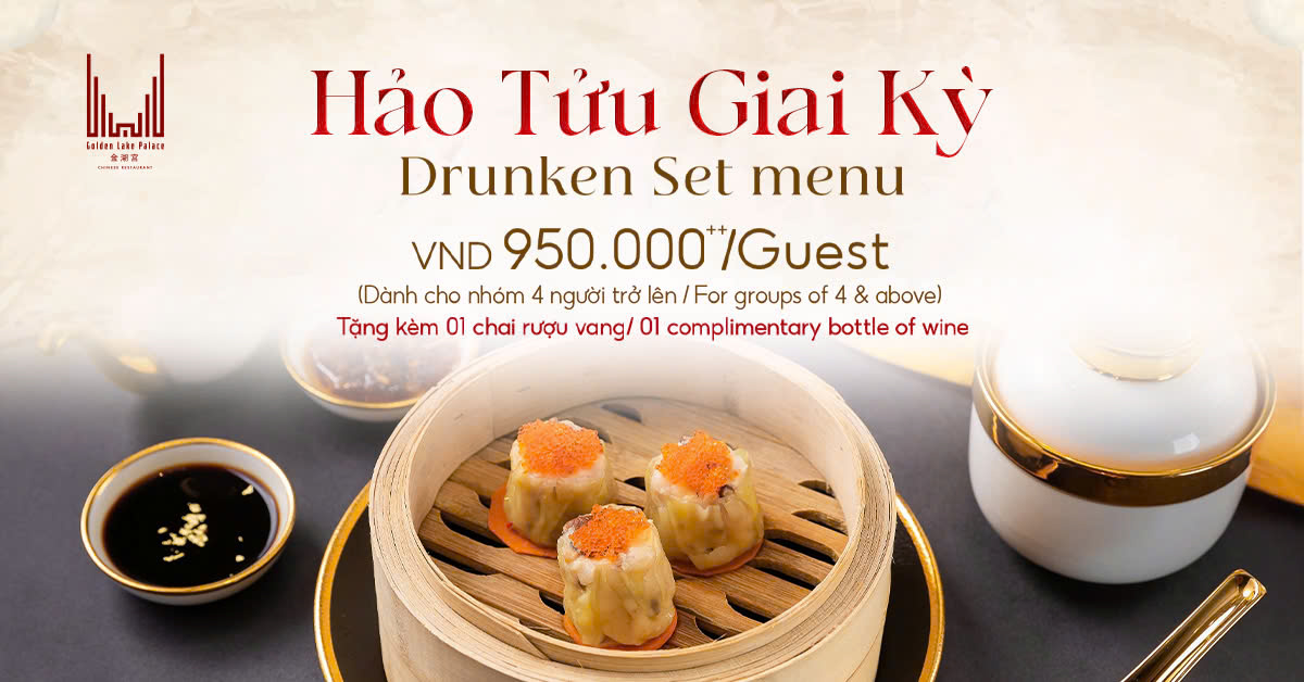 Chinese Restaurant Golden Lake Palace Introduces the Drunken Menu