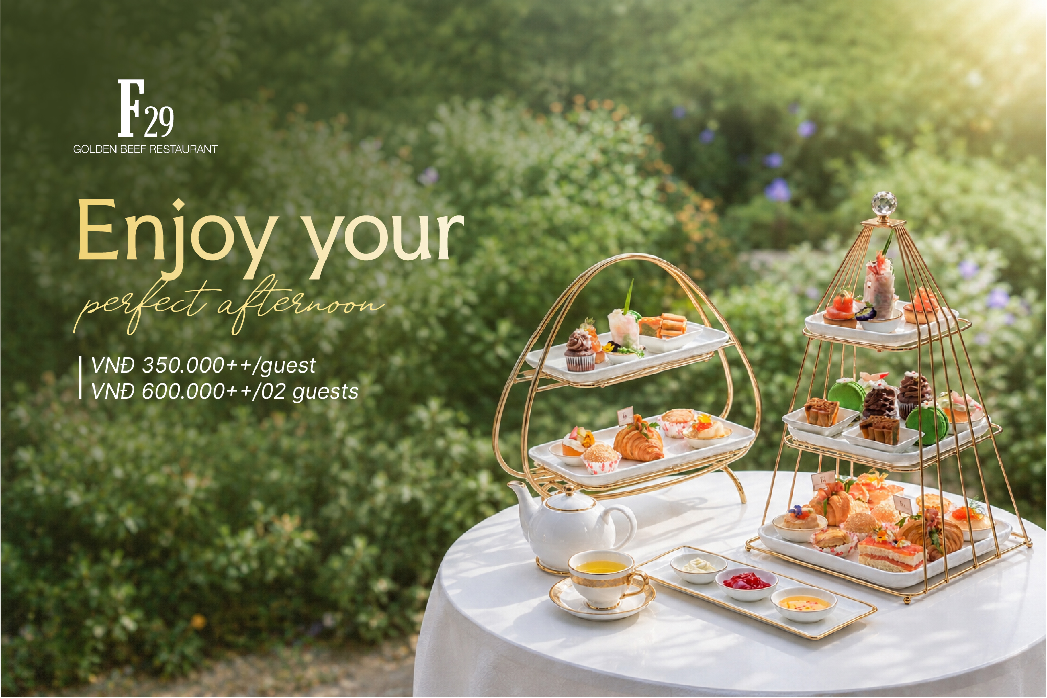 Trà Chiều Thượng Hạng Tại Dolce by Wyndham Hanoi Golden Lake – Tinh Hoa An Nhiên Giữa Lòng Hà Nội